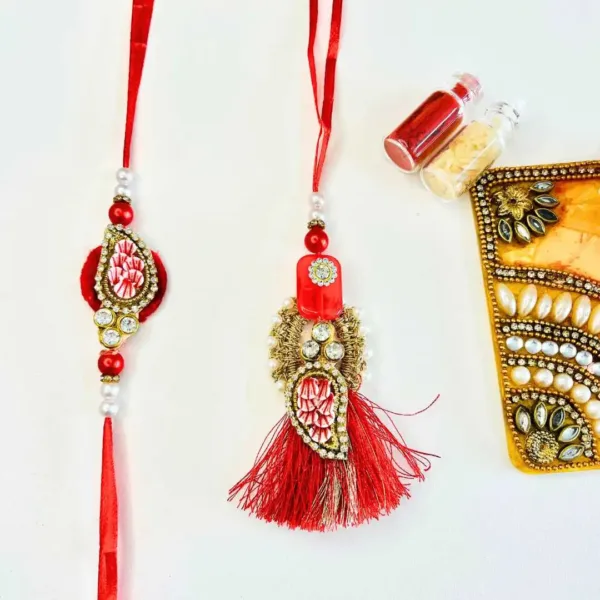 Pearl-Diamond Bhaiya Bhabhi Rakhi