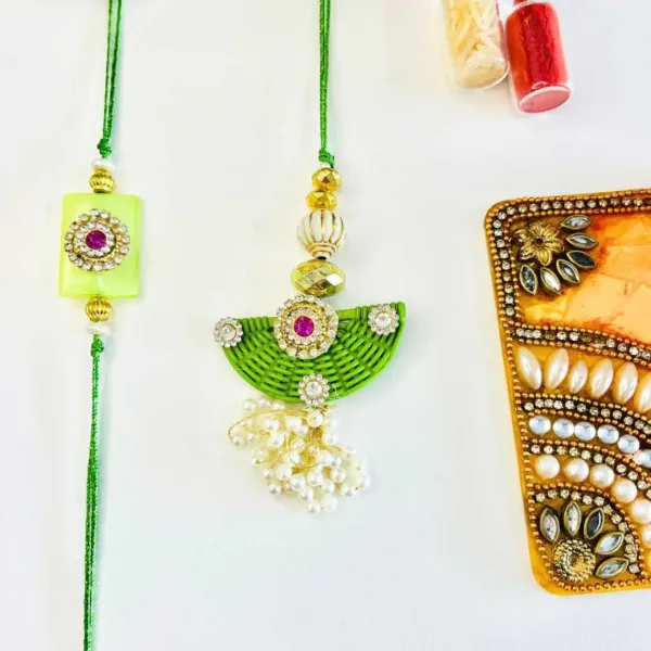 Crafted Bhaiya Bhabhi Rakhi